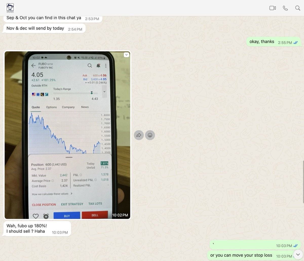 “+21.35% in my first 6 months.”